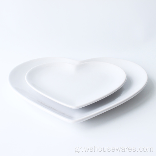 Λεπτό stoneware 16pcs σχήμα καρδιάς χρώματος υαλοπίνακες